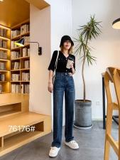 阔腿牛仔裤，女装牛仔裤，千百莲