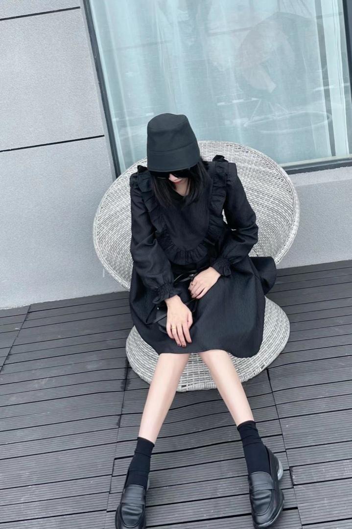【现货】韩昕秋季新款连衣裙设计，女装连衣裙，韩昕
