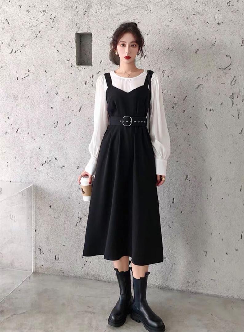 两件套连衣裙，女装连衣裙，贻思茗