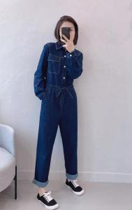 现货牛仔连体裤,女装连体裤,秀红佳丽