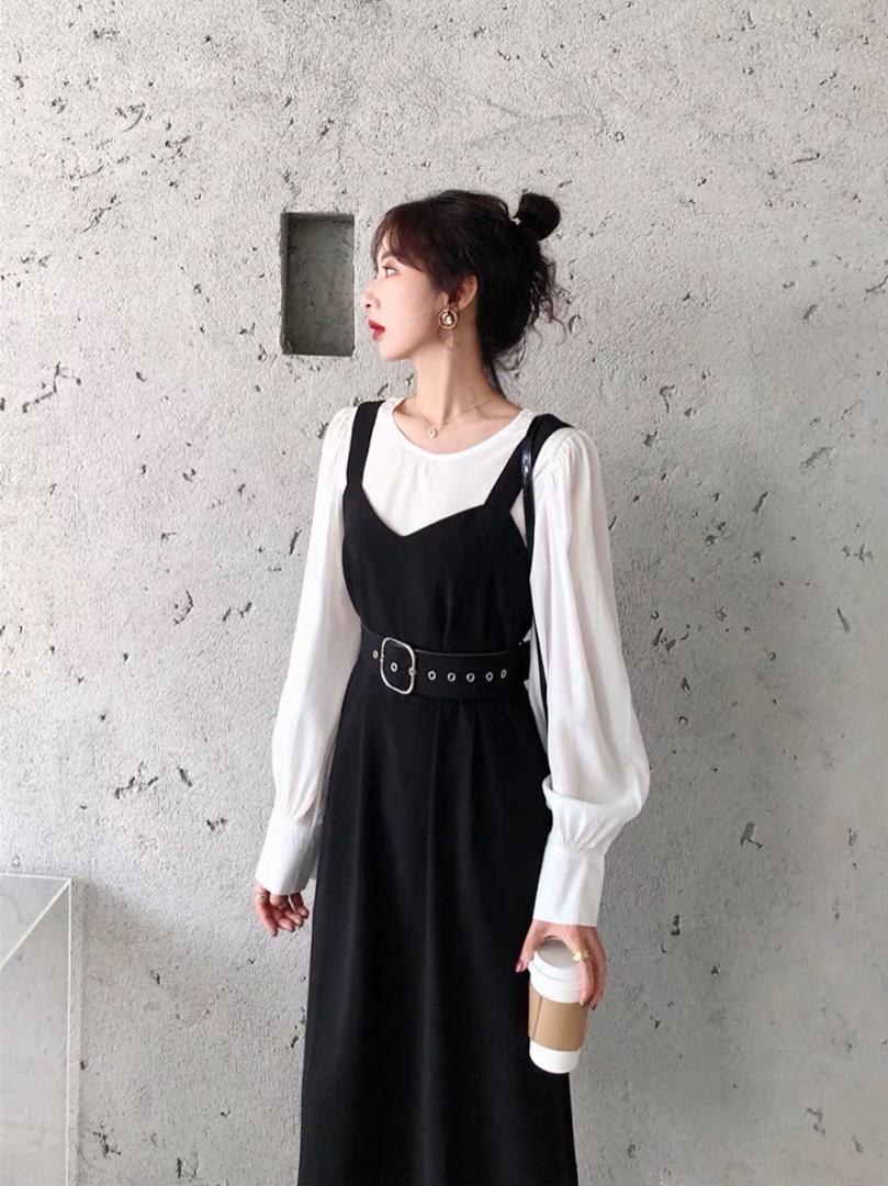 两件套连衣裙，女装连衣裙，贻思茗