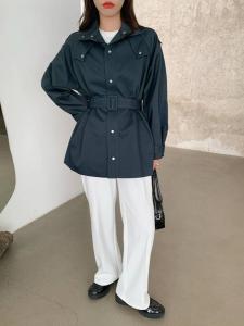 秋款短版风衣ml两号,女装风衣,BAIBIANYIYI