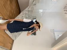花色牛仔套装，女装职业装，肆尔