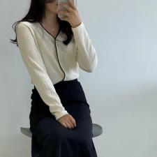 V领长袖上衣，其它，土布鱼