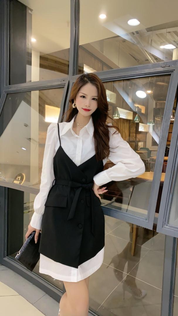 秋装、两件套连衣裙，女装连衣裙，茜娅图seattle