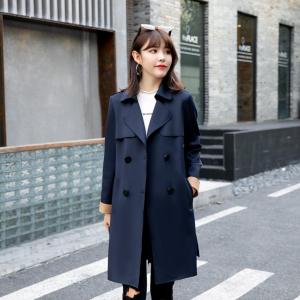 秋装新款上市：针织空气层面料拼色风衣M一XXX乚,女装风衣,拉思维加丝