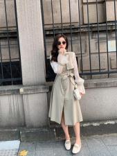 小香风风衣款连衣裙，女装风衣，M.W 嫚维