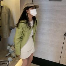瑟琳绿色开衫，其它，XTZ style