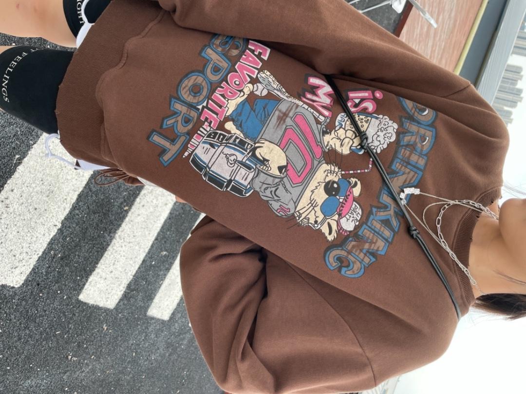 秋季涂鸦卫衣，女装卫衣/绒衫，郦歌贝妮