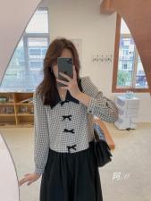 韩版精致格子套装，女装职业装，阿M