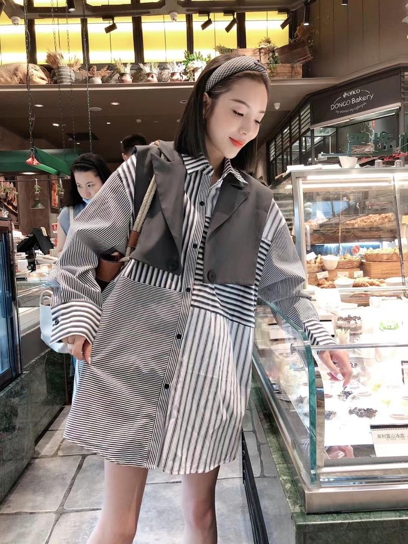 西装马甲真两件衬衣，女装西装，一杭