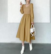 拼接款连衣裙两色，女装连衣裙，TOP.1
