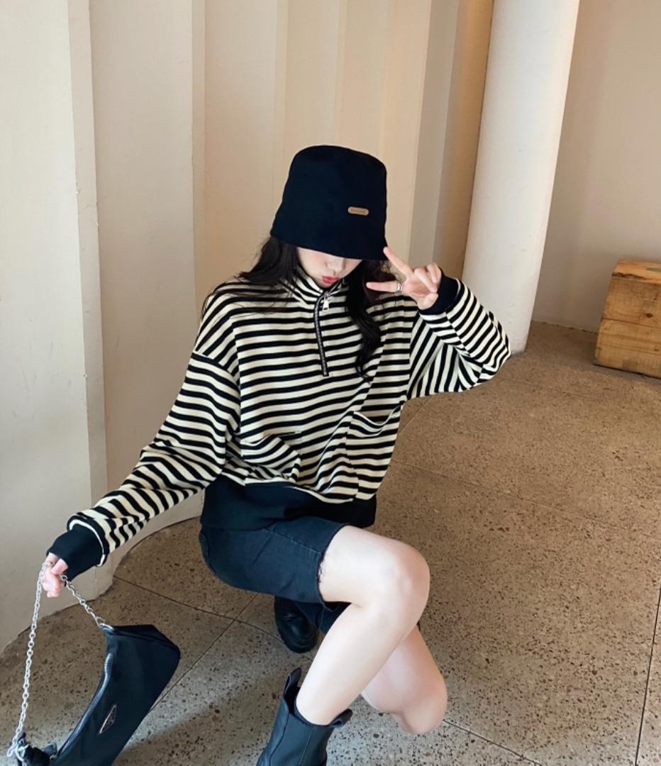 香丽迪秋装新款条纹针织上衣，其它，香丽迪