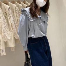 娃娃领上衣，其它，昕闻