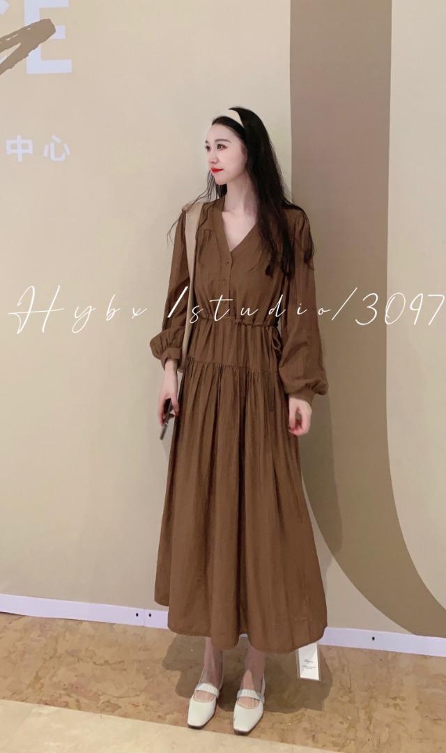！韩版抽绳连衣裙！，女装连衣裙，火引冰薪
