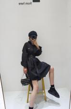 秋季中长款衬衣裙，其它，E·呀