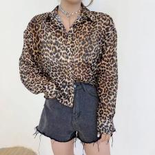 【现货】豹纹衬衫，女装衬衫，欧洛佛