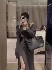 【现货】秋季新款卫衣修身两件套，女装卫衣/绒衫，名依人