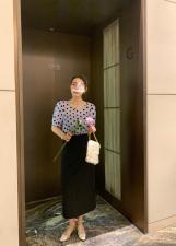 夏款波点后背设计款小上衣，其它，U·M