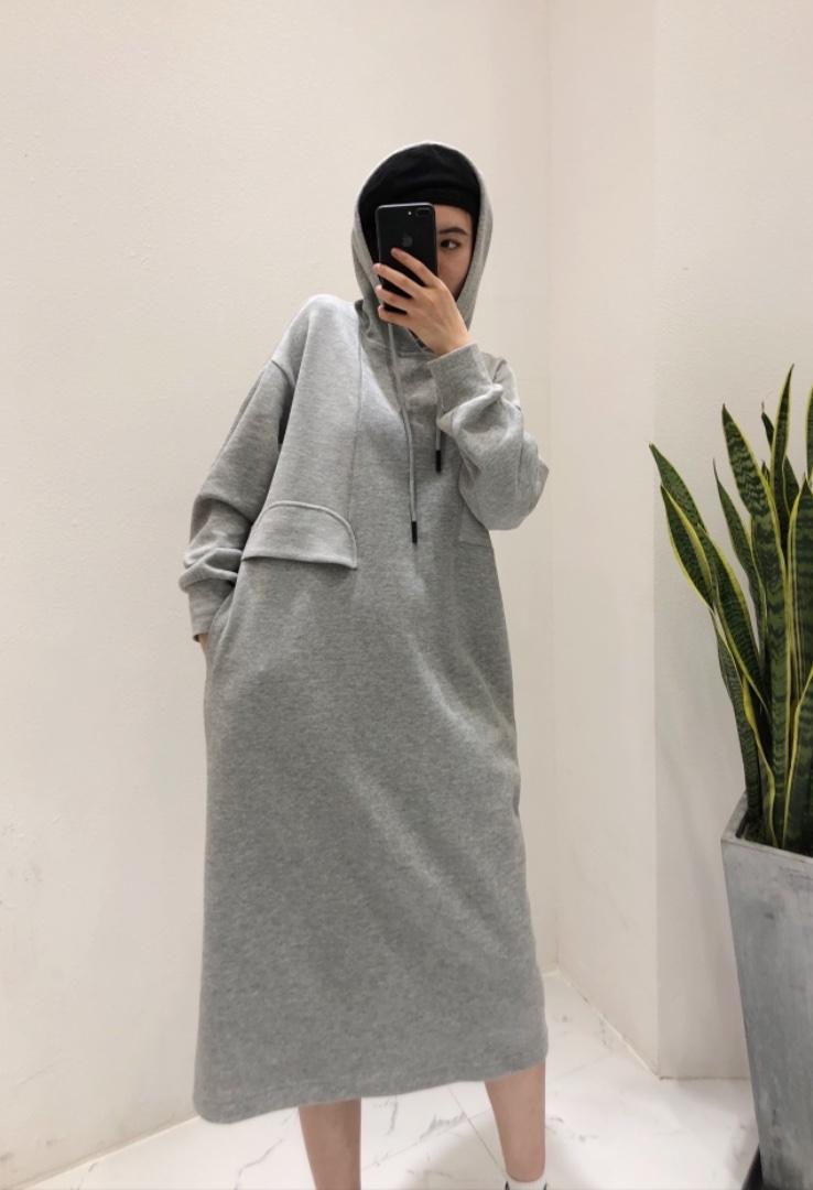 秋季长款卫衣裙，女装卫衣/绒衫，E·呀