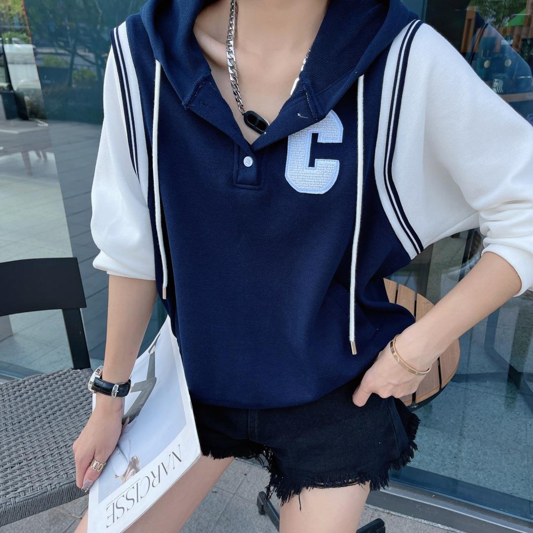 秋装新款连帽卫衣，女装卫衣/绒衫，沐·沐
