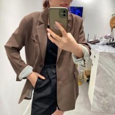 （现货）秋季新款时尚中长西装，女装西装，吾衣酷驿站