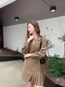 【东方名裳】2021年秋款风衣式连衣裙,女装风衣,东方名裳