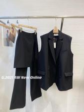 秋季新款围裙设计西装裤尺码SM，女装休闲裤，G