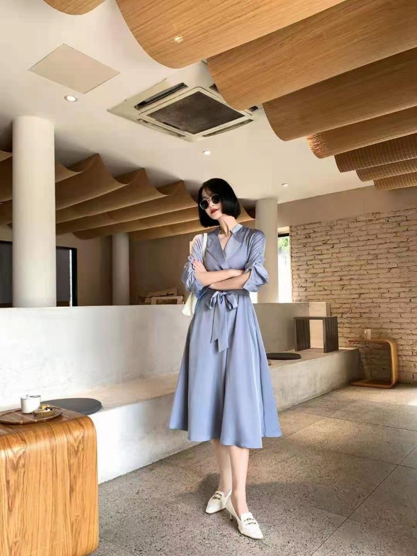 秋季新款连衣裙，女装连衣裙，洲忆家