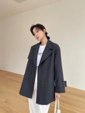 一手长韩版时尚风衣，女装风衣，露彩