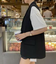 西装马甲黑绿两色，女装西装，mona 茉奈