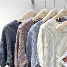 早秋针织短袖均码，其它，BAIBIANYIYI