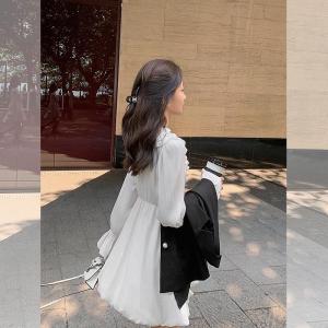 花苞领连衣裙,女装连衣裙,M.W 嫚维