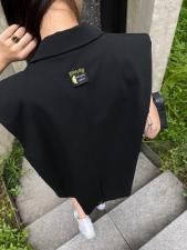 笑脸贴标马甲，女装马夹，浪漫E点