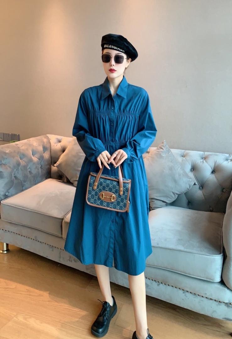 2021秋季新款布设计连衣裙，女装连衣裙，程稀