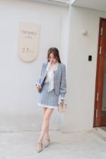 秋款小香风套装，女装职业装，甜野