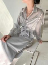 21春装新款醋酸女人味套装 更多新款感谢关注141CB，女装职业装，C