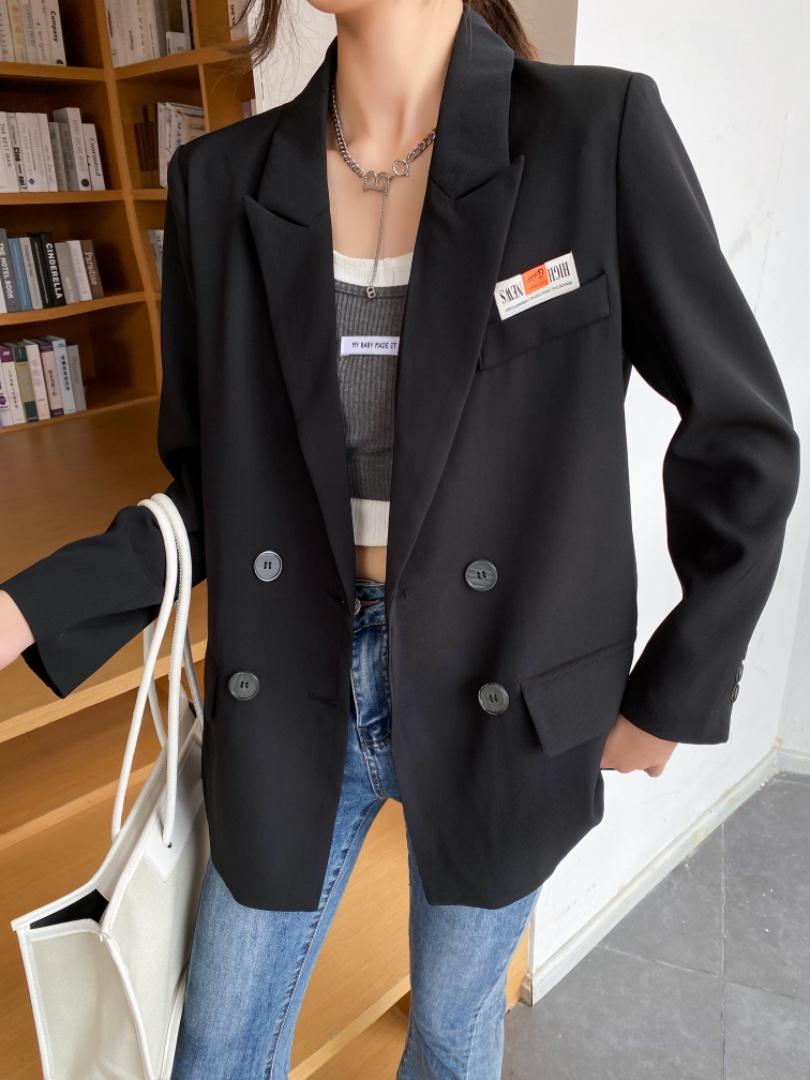 百搭双排扣西装，女装西装，百变诱惑
