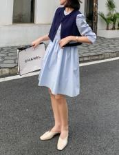 2021年秋款两件套连衣裙，女装连衣裙，炫女孩