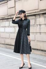 秋季连衣裙，AB版，女装连衣裙，雪飞诗