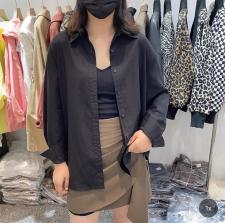 2021秋季新款时尚百塔简约休闲长袖衬衫，女装衬衫，L·H·X