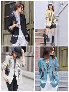 西装外套女韩版2021年春秋新款时尚气质网红中长款西服上衣单,女装西装,杰菲娜