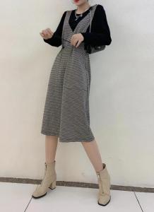 【现货】秋季新款 时尚修身显瘦拼接假两件连衣裙,女装连衣裙,名怡