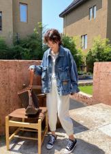 7080#牛仔贴标外套，其它，续加 XJ