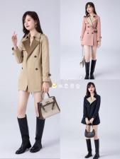 时尚风衣，女装风衣，水恋百合