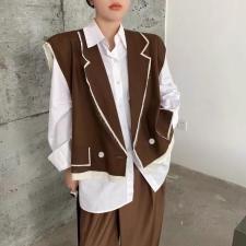 马甲打包价85两色超火，女装马夹，柚意