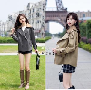 时尚风衣,女装风衣,水恋百合