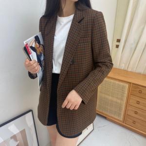 秋装新款格子西装，女装西装，春天