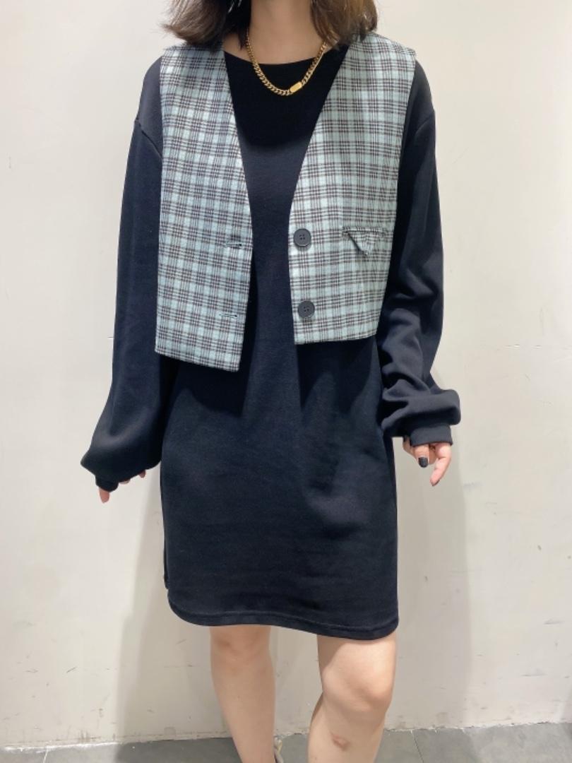 卫衣连衣裙配马甲套装，女装卫衣/绒衫，r+i=aa