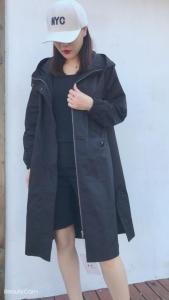 秋装新款风衣外套,女装风衣,蓝帕
